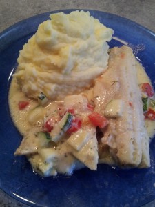 Überbackener Fisch